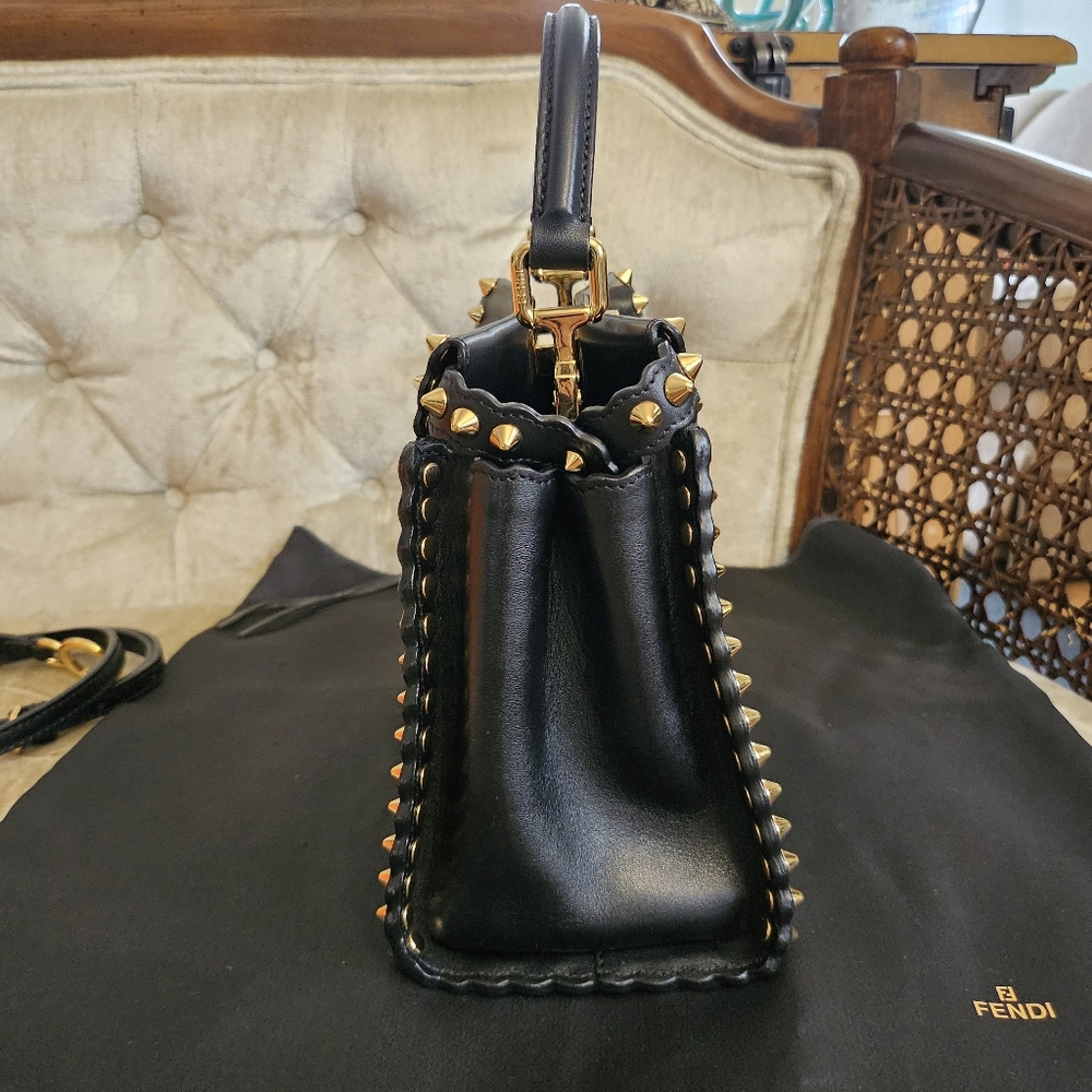 Authentic Fendi Studded mini Peekaboo - Picture 7 of 8